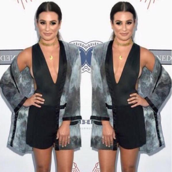 Lea Michele Impacta Con “side Boob” De Proporciones