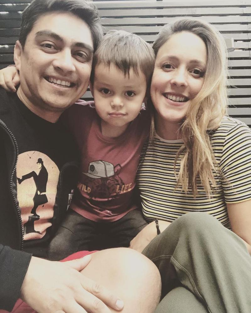 Maly Jorquiera y su familia