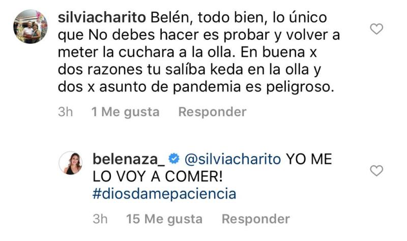 Belén Mora responde a críticas por video cocinando