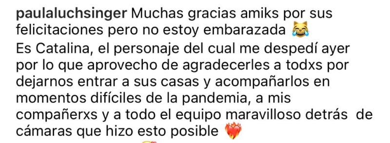 Paula Luchsinger genera confusión por foto de teleserie