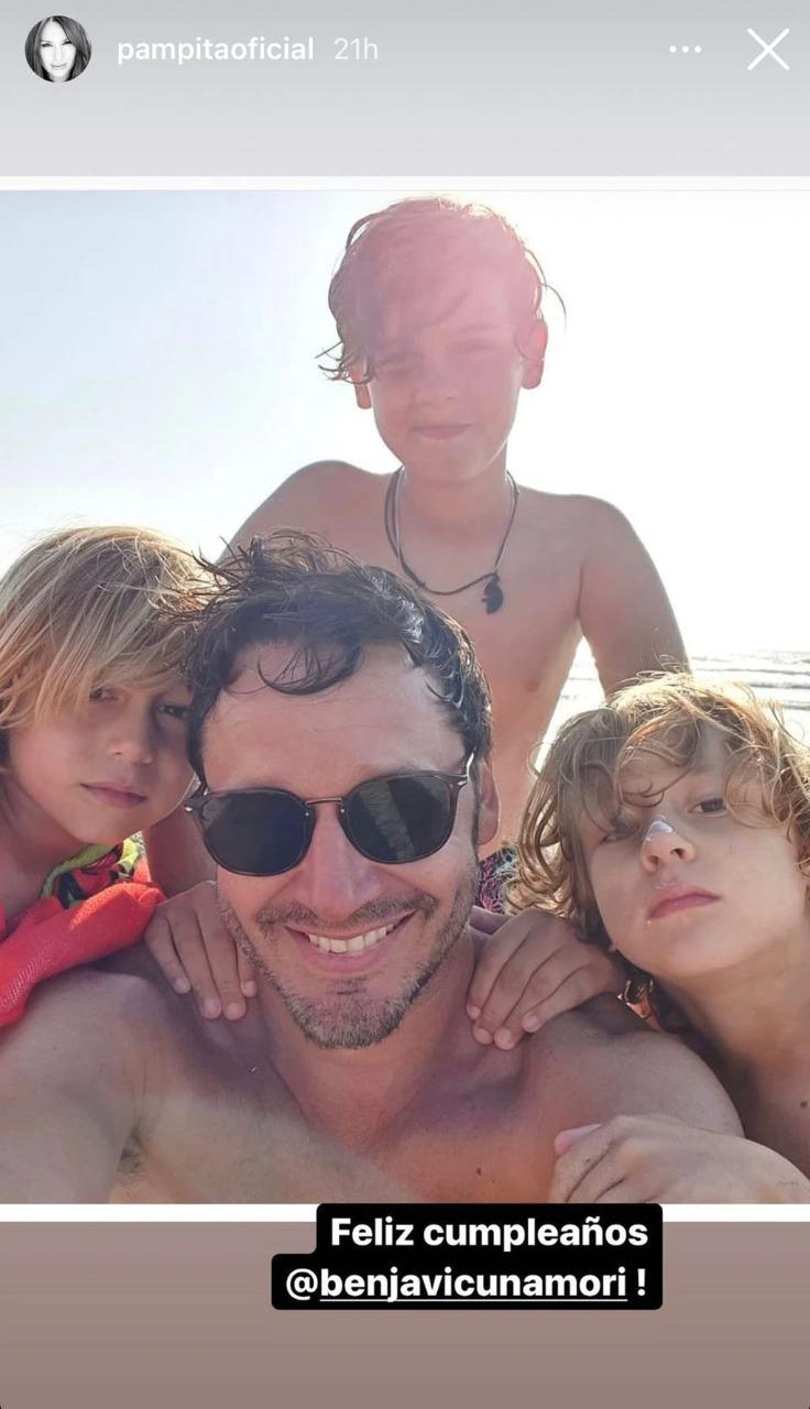 Pampita sorprendió a Benjamín Vicuña con tierno saludo de cumpleaños
