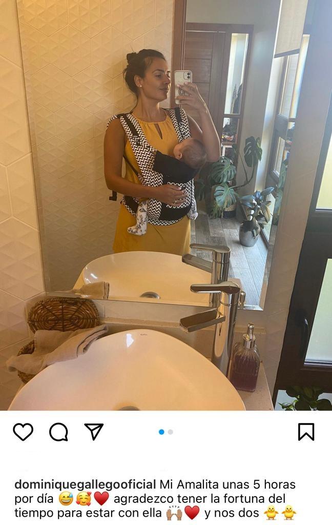 "Mi niña de ojos grandes": Dominique Gallego encanta con foto de su hija