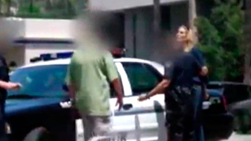Imágenes de la detención de Estela Mora