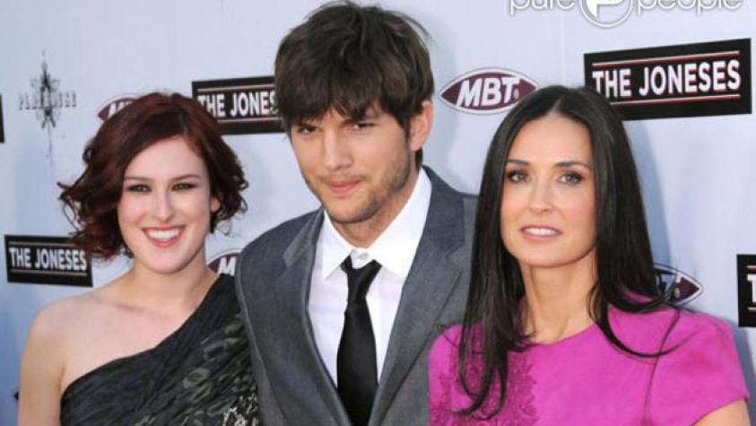 Hija de Demi Moore confiesa que estuvo enamorada de Ashton Kutcher