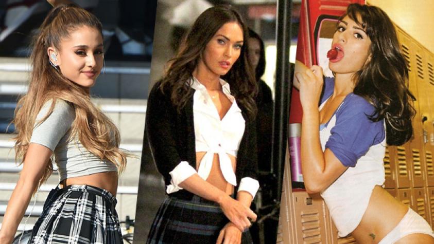 10 famosas que se lucieron como colegialas