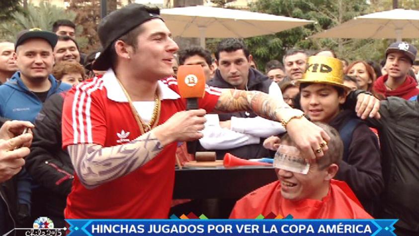 ¡No hay dolor! Hincha perdió más que una ceja en osada apuesta