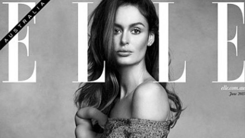 Polémica portada de Revista Elle muestra a modelo amamantando