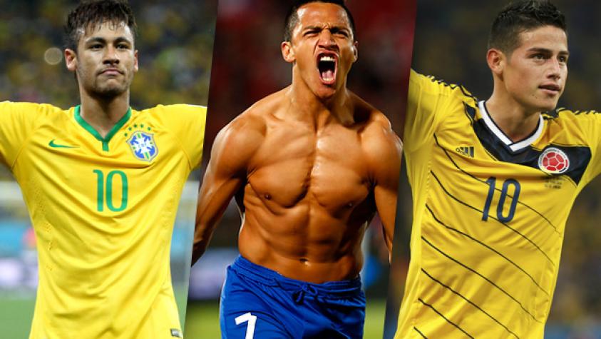 Los goleadores de la "Copa América 2015" cuando niños