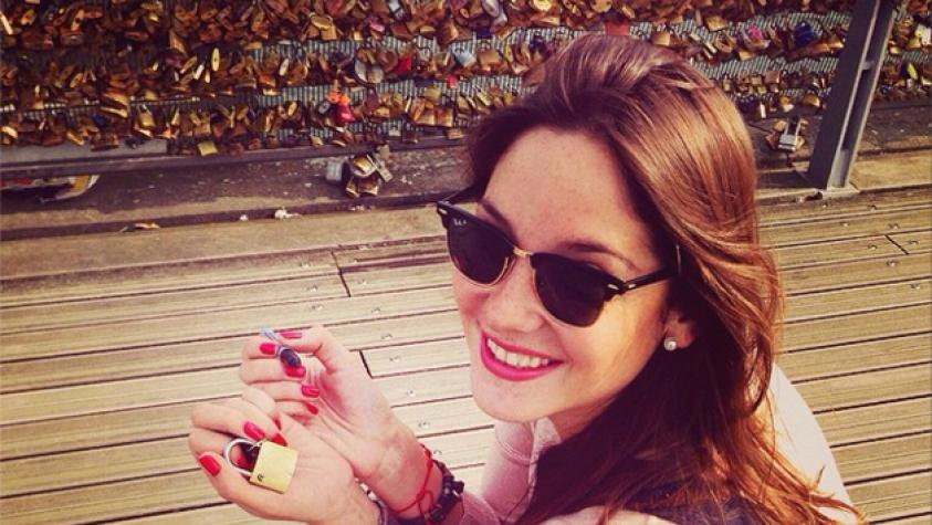 Kel Calderón selló su amor con candado en el “Pont Des Arts”