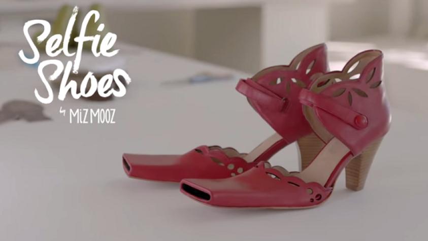 Lanzan extraños zapatos para tomarse selfies