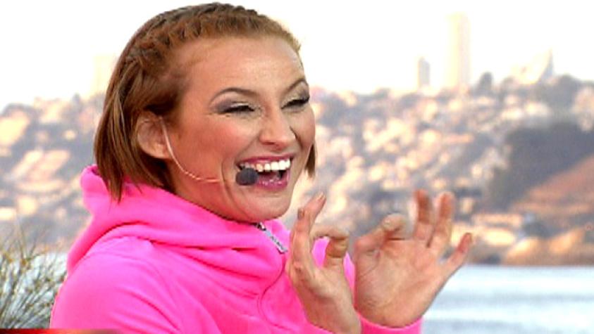 Sigrid demostró cómo se baila zumba