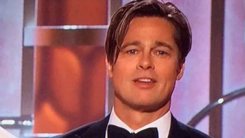 Tuiteros impactados con rostro joven de Brad Pitt en los Golden Globes