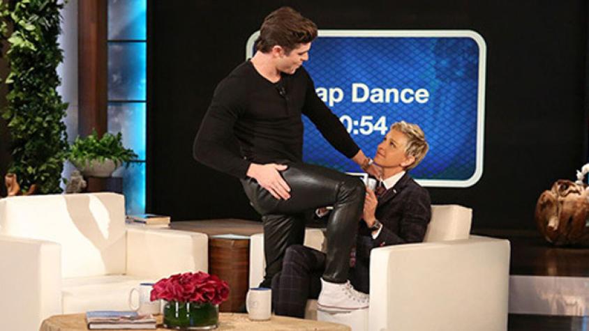 Zac Efron intentó seducir a Ellen Degeneres con Twerking y un Lap Dance