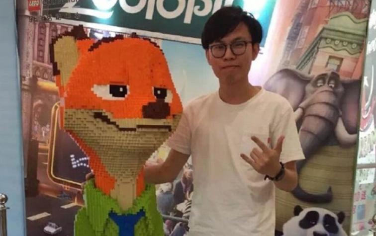 Niño destruyó escultura de lego en su primer día de exhibición