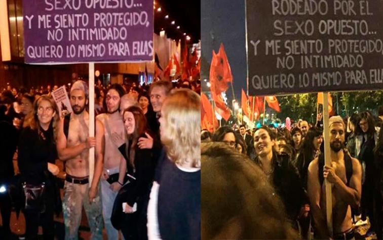 Funan al hombre del cartel que se hizo viral en la marcha de #Niunamenos
