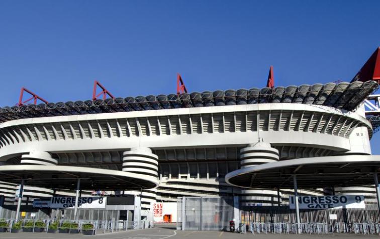 La ilusión óptica que hace ‘girar’ las columnas del estadio del Inter de Milán