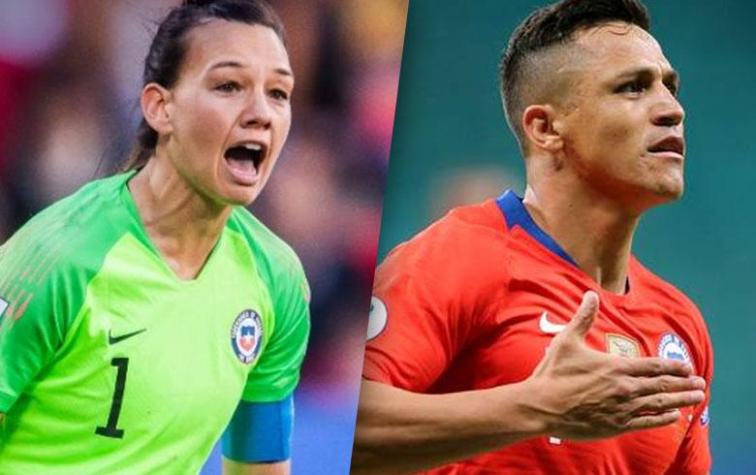 Debate por foto en la que Alexis Sánchez luce más alto que Christiane Endler
