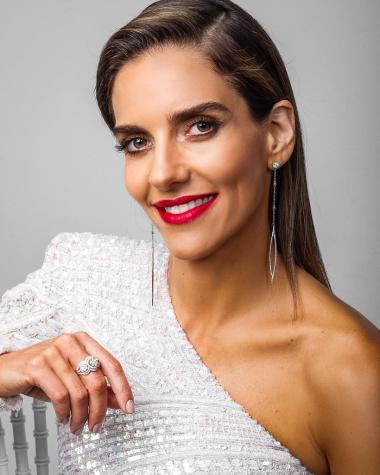 María Luisa Godoy mostró su pancita en la quinta noche de Festival