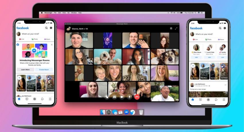 Facebook lanzó Messenger Rooms para contactar con amigos en video
