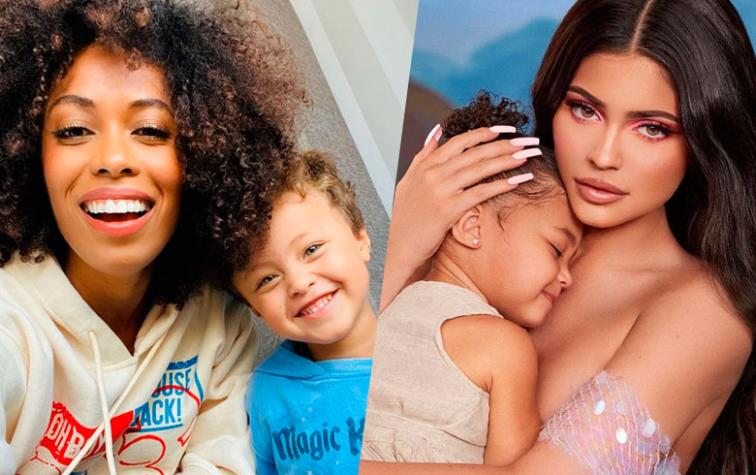A lo Kylie Jenner: Modelo chilena recrea desafío de obediencia junto a su hijo