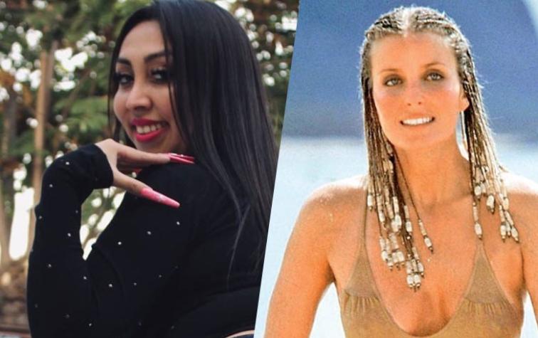 Naya Fácil al estilo Bo Derek se muestra en Instagram