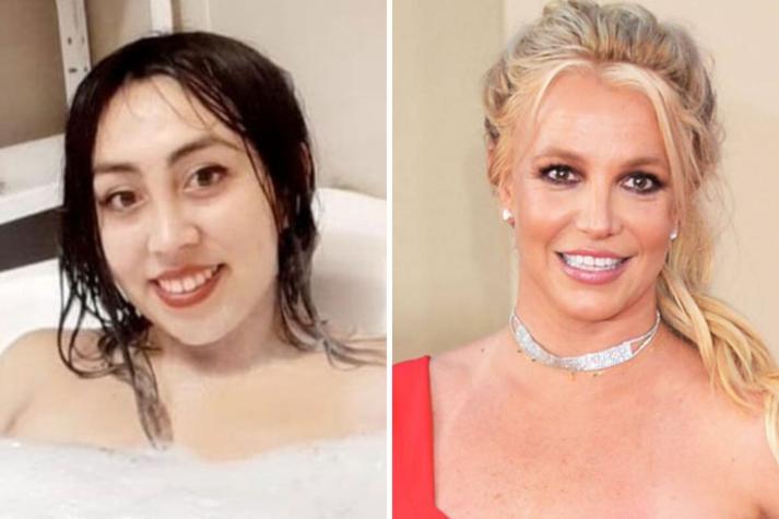 Naya Fácil sorprende con look estilo Britney Spears del 2000