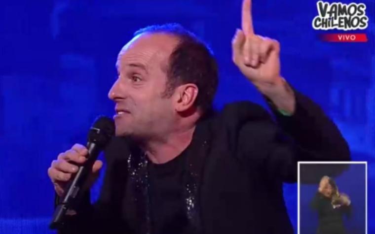 Stefan Kramer anticipa el fin de la televisión con rutina en "Vamos Chilenos"