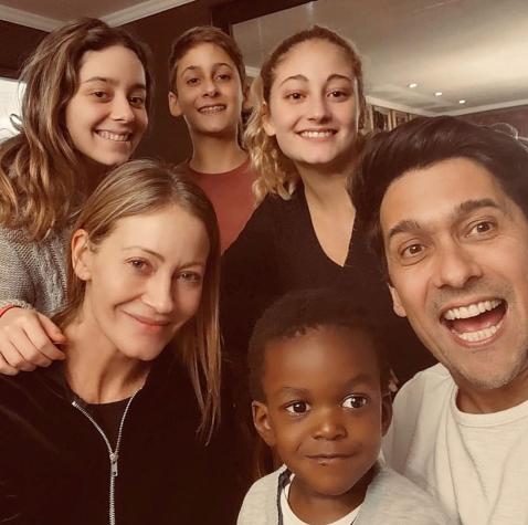 Marcela Vacarezza cautiva con el disfraz de su hijo Benjamín