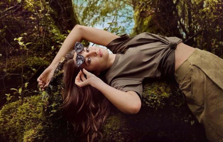 Shailene Woodley grabó una campaña en el sur de Chile