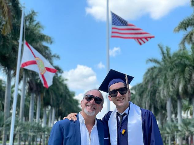 Luis Jara muestra orgulloso nuevo logro de su hijo