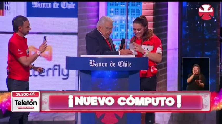 El traspié de Natalia Duco al leer cómputo de la Teletón 2021
