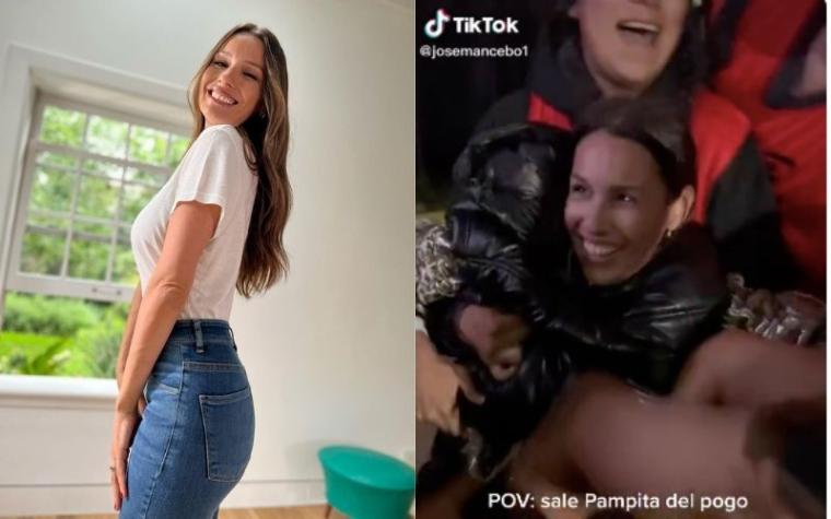 Pampita tuvo que ser sacada de la multitud en Lollapalooza Argentina