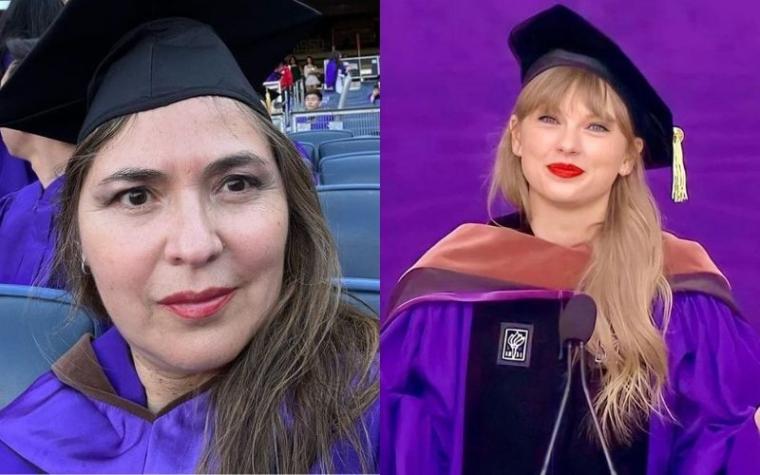¡Crossover! Alejandra Matus se graduó junto a Taylor Swift
