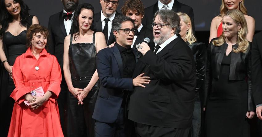 Latinos en Cannes: el “palomazo” inolvidable de Gael García Bernal y Guillermo del Toro