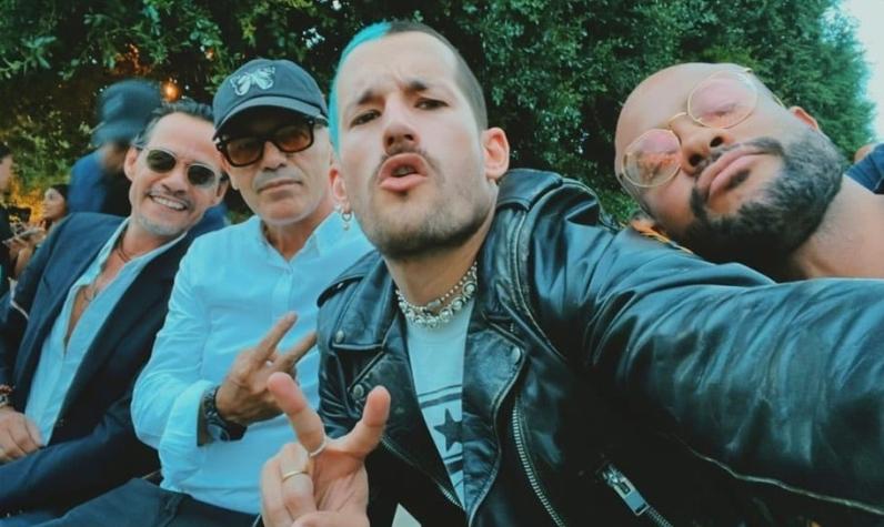 Las desconcertantes caras de Marc Anthony al escuchar el último tema de Mau y Ricky Montaner