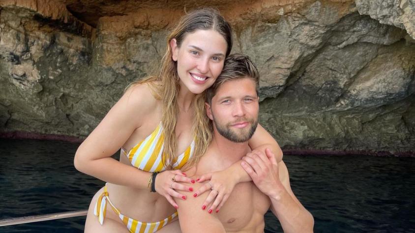 Belén Soto y su marido