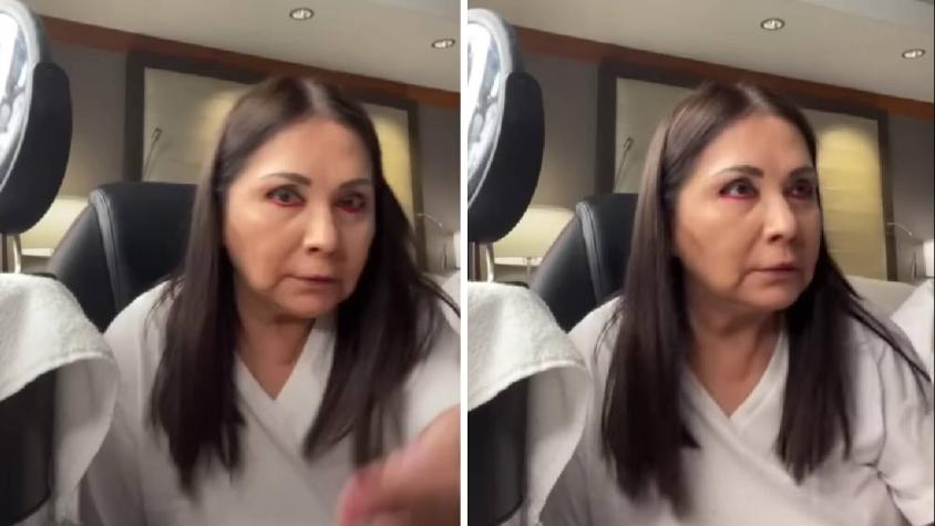 "Estás contestando": Ana Gabriel es captada retando a su empleada en live de Instagram