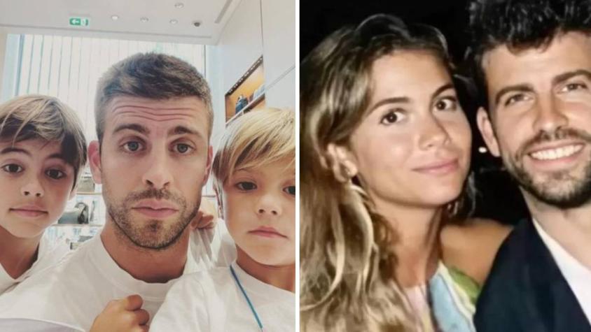 Piqué y sus hijos - Piqué y Clara Chía