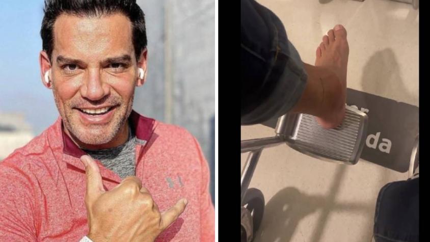 Cristián de la Fuente preocupa al aparecer en silla de ruedas en una clínica