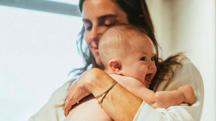 María Luisa Godoy enterneció al celebrar los nueve meses de Domingo con adorable postal