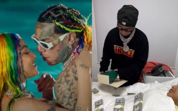 Tekashi 6ix9ine llegó al hospital a celebrar el cumpleaños de Yailin con millonarios regalos