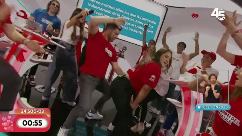 ¡Directo desde Brasil! Pamela Leiva encendió la Teletón 2023 con el paso de Anitta