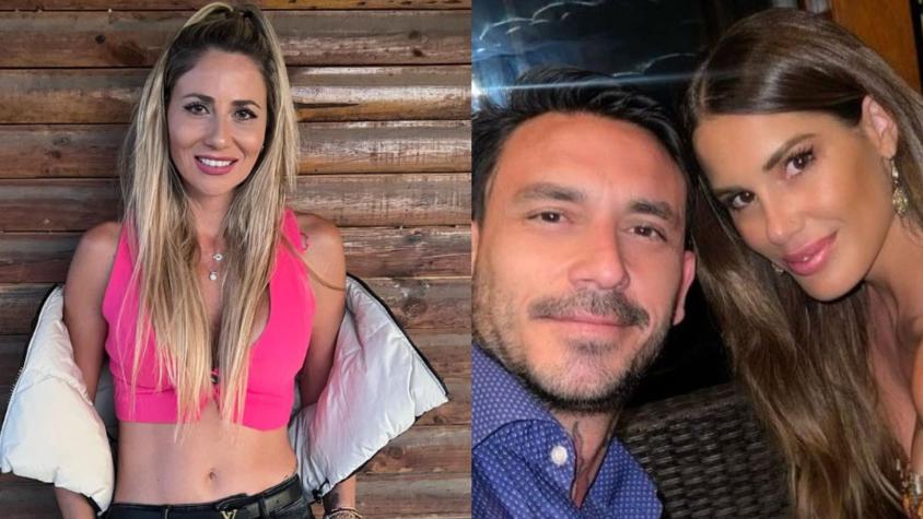 Gissella Gallardo y Mauricio Pinilla junto a Gala Caldirola