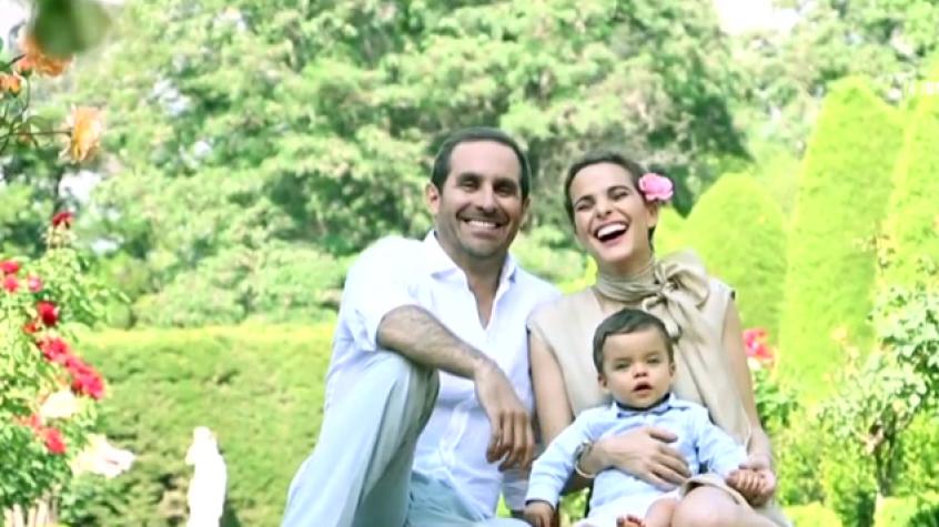 Javiera Suárez, Cristián Arriagada y su hijo Pedro Milagros. 