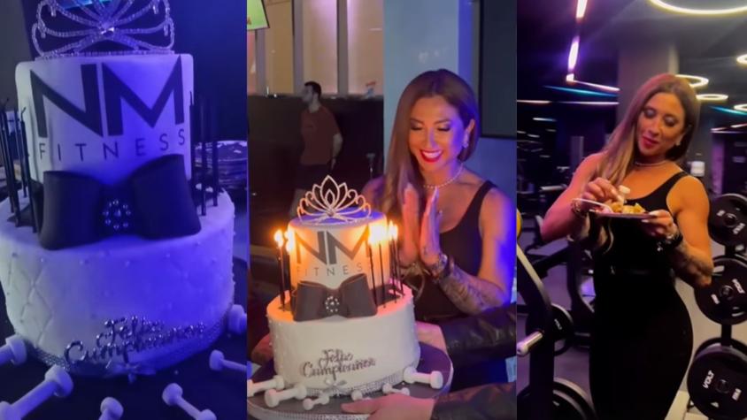 Ofreció barritas y batidos de proteína: Así fue el particular cumpleaños número 37 de Nicole Moreno
