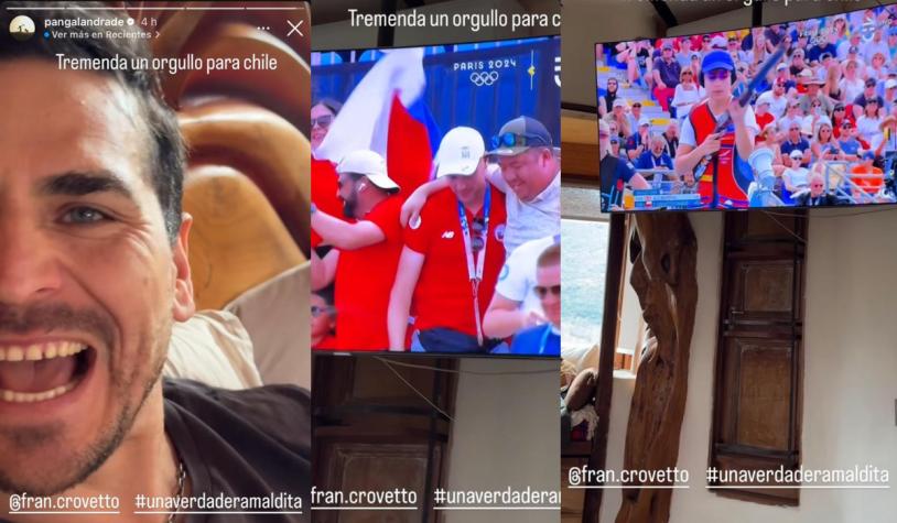 Pangal Andrade celebró eufórico en redes sociales por medalla de oro de Francisca Crovetto