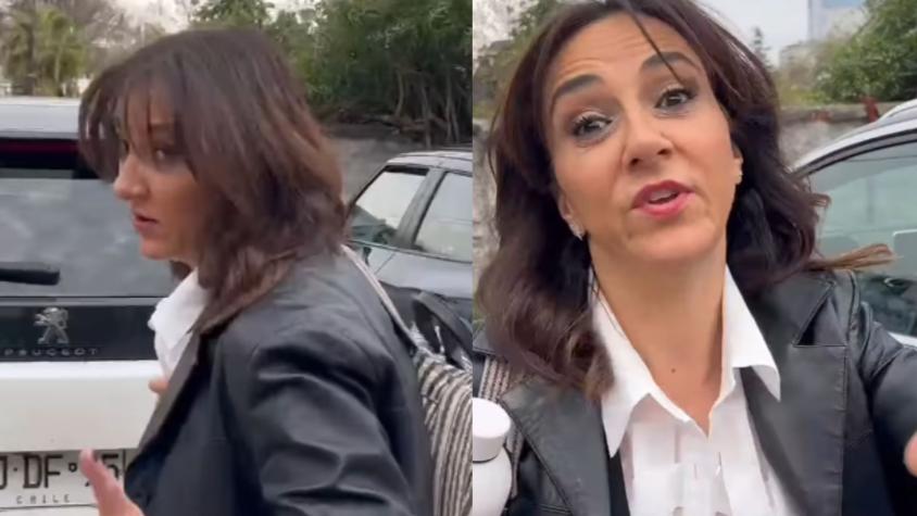 Registran agresión de Renata Bravo a periodista de TV