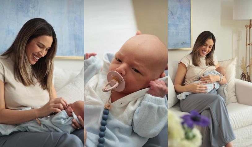 Vanesa Borghi compartió hermosas fotografías de su hijo Teo con su bisabuela
